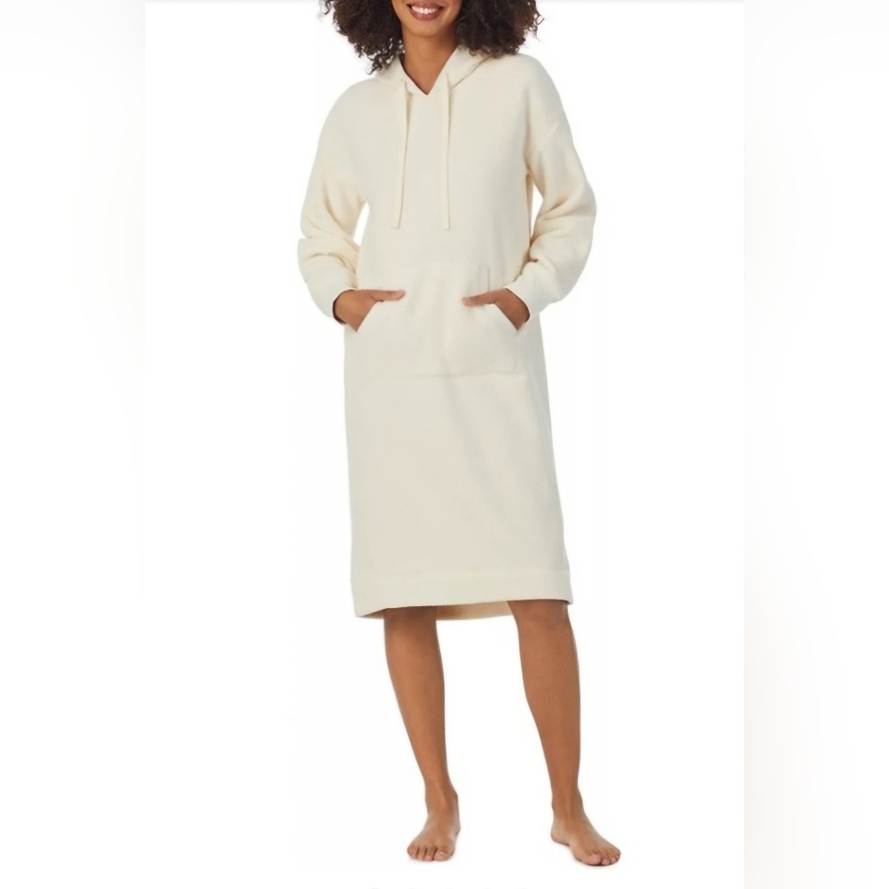 Cuddl Duds Cream Hoodie